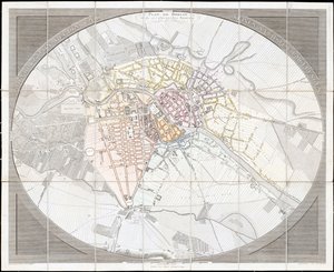 Plano de Berlín y sus alrededores más cercanos de Jean Chrétien Selter